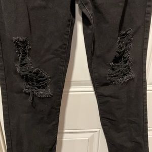 YMI black destroyed jeans